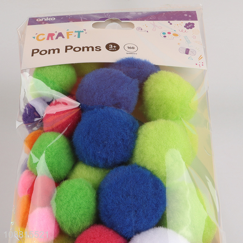 New product colorful craft pom poms kids educational toy