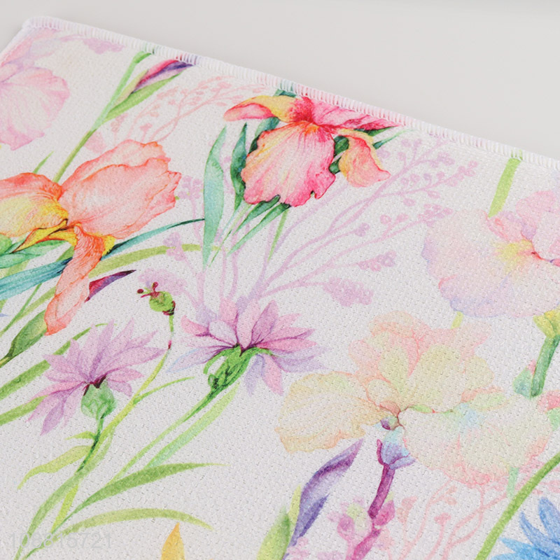 Wholesale floral print absorbent cleaning towel cleaning cloths