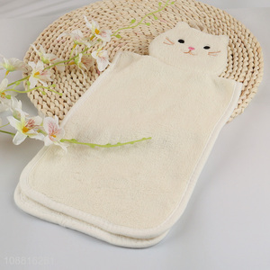 Hot items cat shape coral fleece hand towel