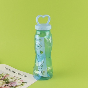 Factory price portable plastic water bottle with stickers