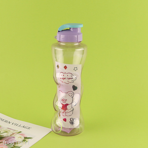 Hot selling kids adults plastic water bottle with stickers