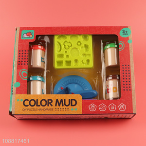 New product kids colored mud toy set diy toys