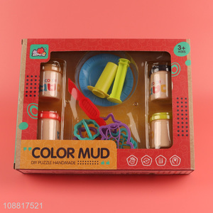 Online wholesale kids diy colored mud toy play dough toys set