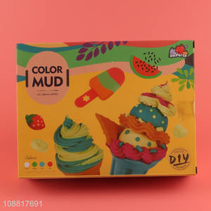 New product ice cream series diy colored mud toy set
