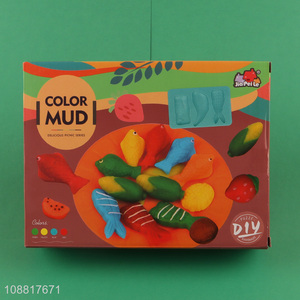 Hot items children diy colored mud set play dough set