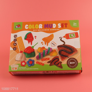 Latest products diy cookies series colored mud set toys