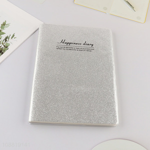 New product 16k lined journal notebook with glitter cover for writing
