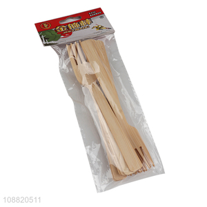 Popular products disposable bamboo tableware fork for sale