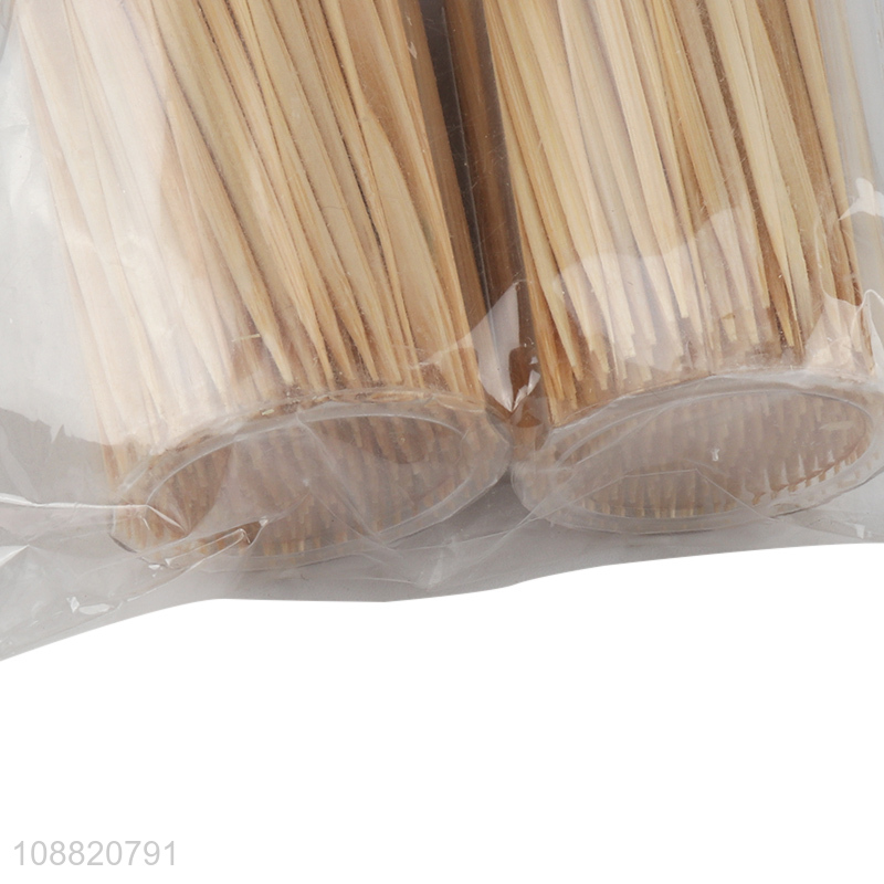 Best selling home restaurant bamboo toothpick with toothpick containers