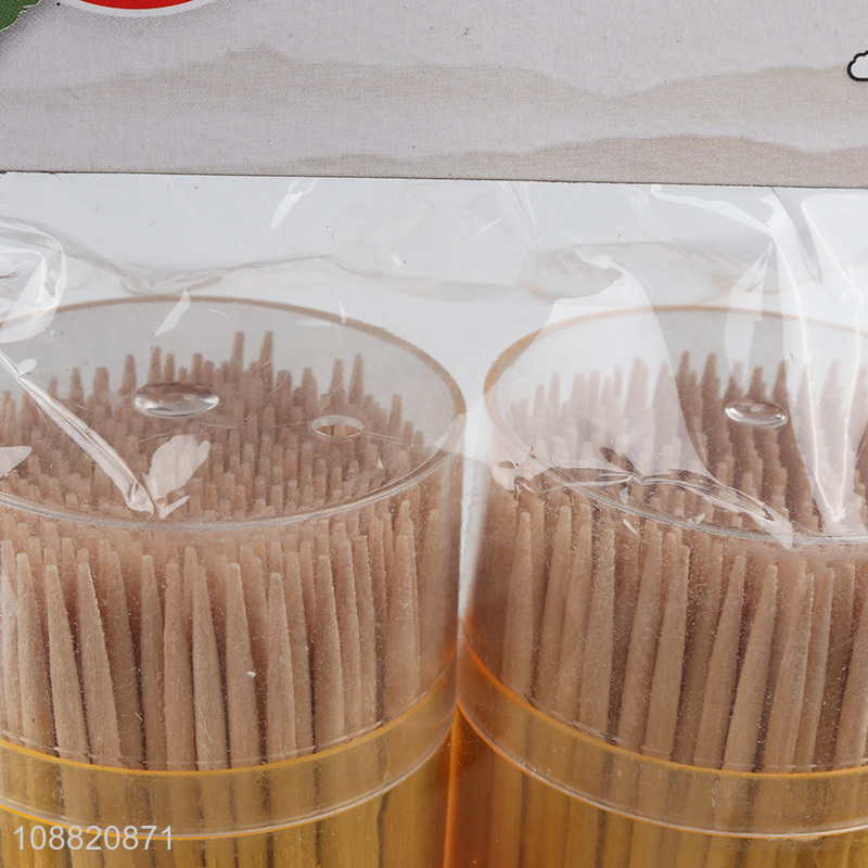 Top sale disposable bamboo toothpick for tooth cleaning