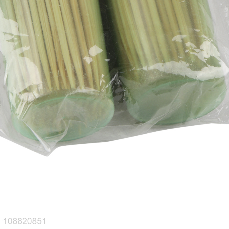 High quality disposable bamboo toothpick with toothpick containers