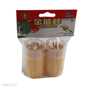 Top sale disposable bamboo toothpick for tooth cleaning