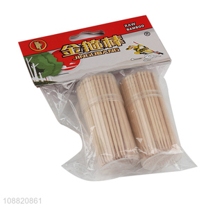 Hot selling home restaurant bamboo toothpick with toothpick containers
