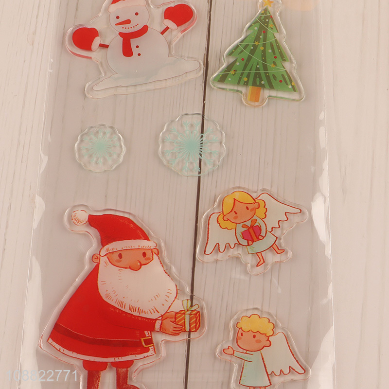 Factory Supply Christmas Window Stickers Clings for Home Decor