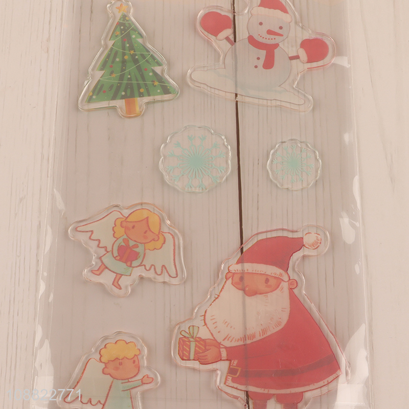 Factory Supply Christmas Window Stickers Clings for Home Decor