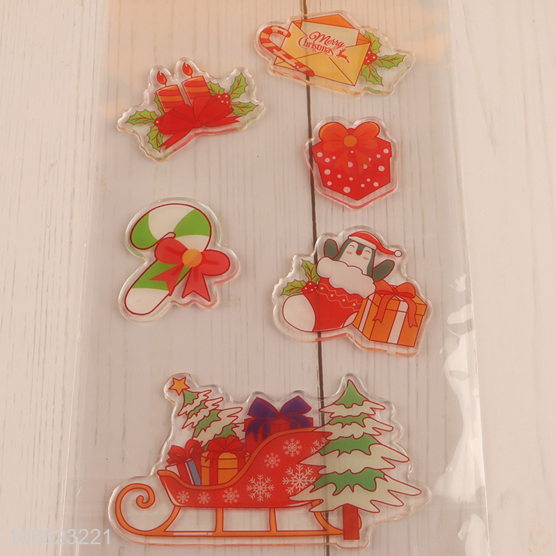 Hot Selling Christmas Window Clings Winter Holiday Stickers