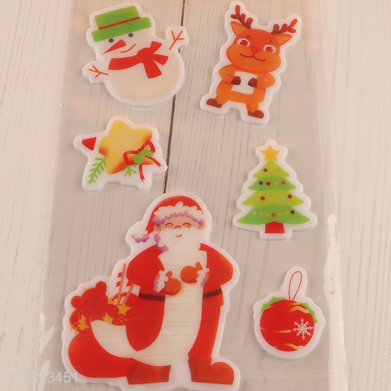 Good Quality Thick Gel Christmas Window Clings for Decoration