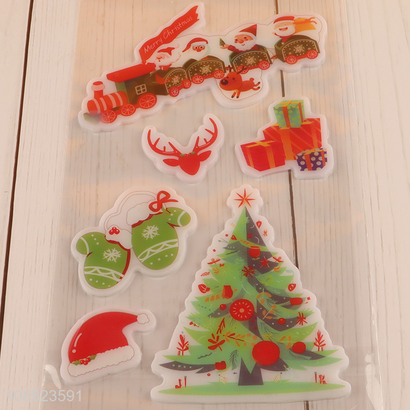 New Arrival Christmas Gel Window Clings for Kids Toddlers