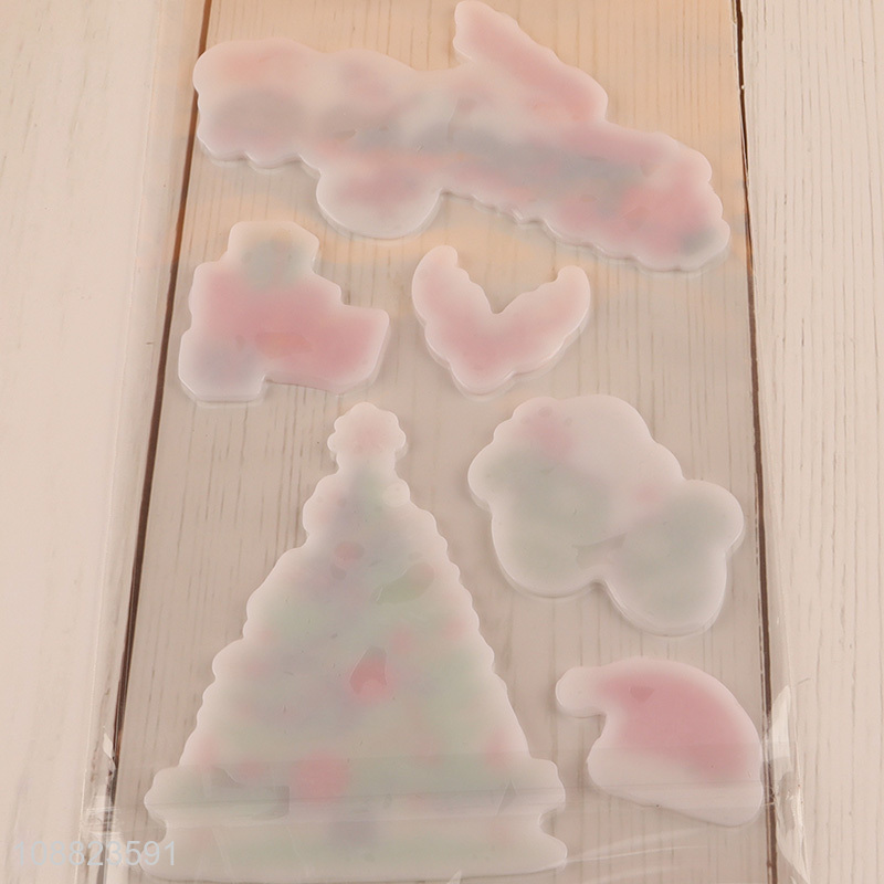 New Arrival Christmas Gel Window Clings for Kids Toddlers