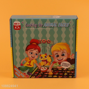 Hot Sale Looking for Animal Faces Game Educational Board Game