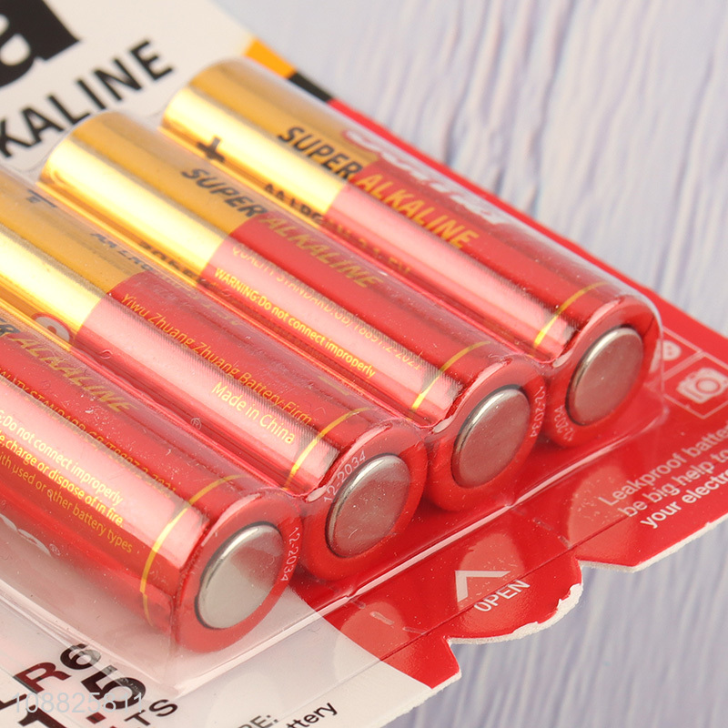 Top selling 1.5v AA leakproof alkaline batteries set