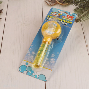Wholesale 2-in-1 bubble blower handheld fan kids summer toy
