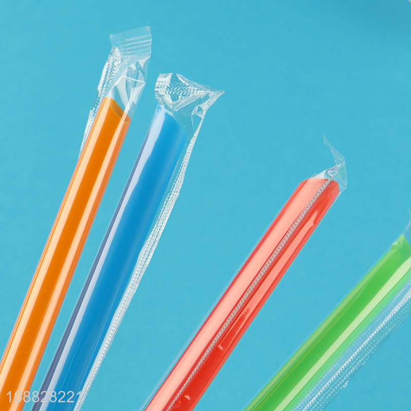 Hot products multicolor plastic disposable drinking straw for juice