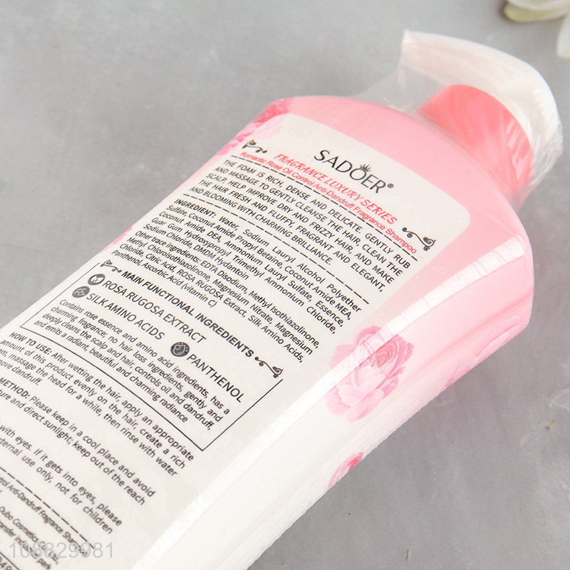 High quality rose oil control anti-dandruff fragrance shampoo