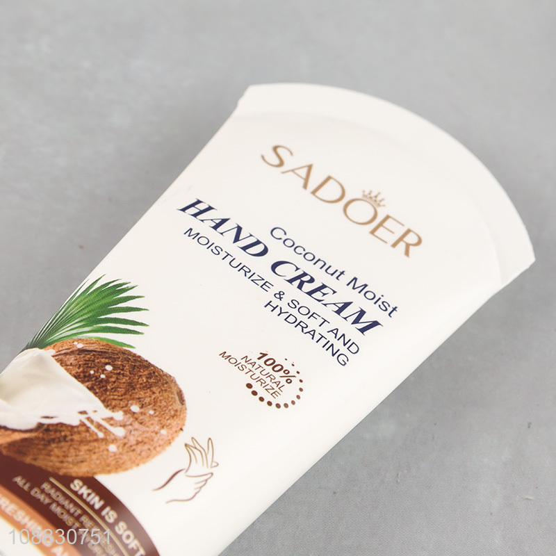 Top selling coconut moist hydrating hand cream wholesale