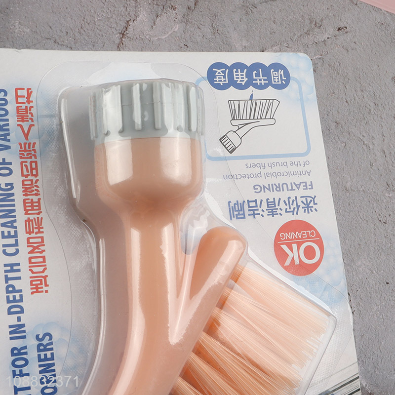 New product mini cleaning brush liquid soap dispensing brush