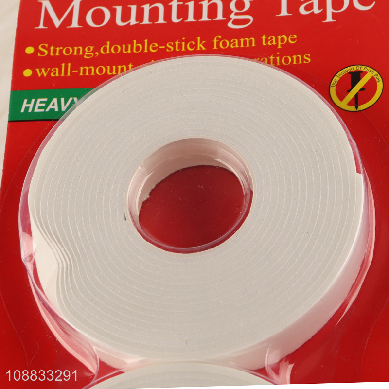 Hot selling 2pcs foam double-sided adhesive mounting tape