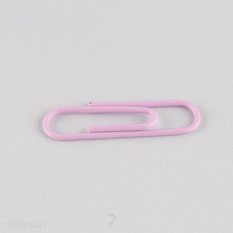 Good selling purple 100pcs paper clips for school office