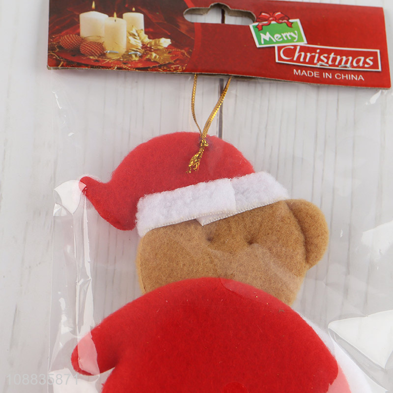 Online wholesale bear shaped christmas hanging ornaments for decoration