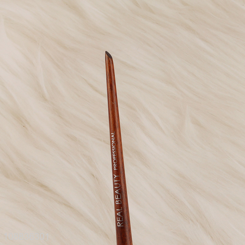 Wholesale soft bristle wooden handle eyeshadow brush makeup brush