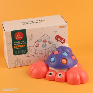 Wholesale educational hermit crab baby sensory toy for toddlers