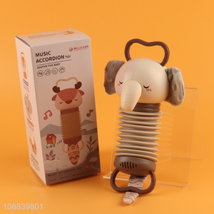 Wholesale cartoon elephant accordion music toy for babies infants