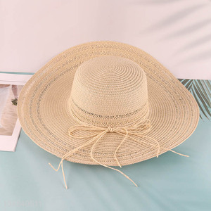 New arrival floppy <em>straw</em> hat beach sun hat for women