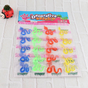 Wholesale 20 Pieces Squishy Strechy Sticky Toy Sticky Snakes