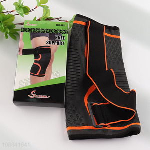 Wholesale compression knee support brace knee sleeve for fitness