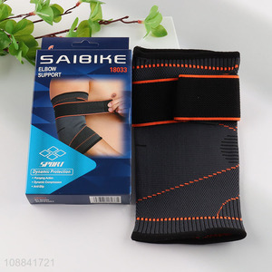 Wholesale compression elbow support brace adjustable elbow sleeve