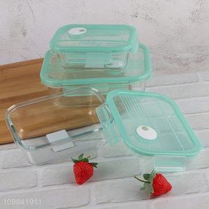 Hot items rectangle glass preservation <em>box</em> food <em>storage</em> <em>box</em>