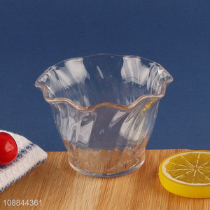 Good Quality Plastic Serving Bowl Acrylic Ice Cream Bowl