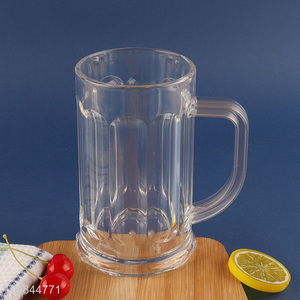Factory Price Acrylic Beer Glasses Drinking Cup with Handle