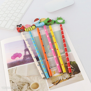 New Product Wood-Cased Pencil with Cartoon Pencil Topper