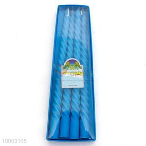 4PC blue screw thread candles