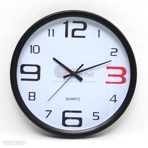 White Ground Round Wall Clock