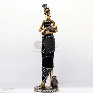 Afrian Mother Carrying Baby Resin Ornament