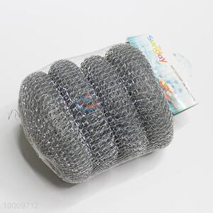 4pcs Galvanized Wire Mesh Scrubber/Net Scourer/Cleanning Ball