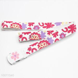 Kawaii Flower Pattern Plain Webbing Waistband Belt for Lady Girls