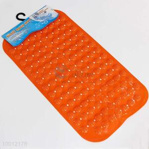 Orange PVC bathroom mat